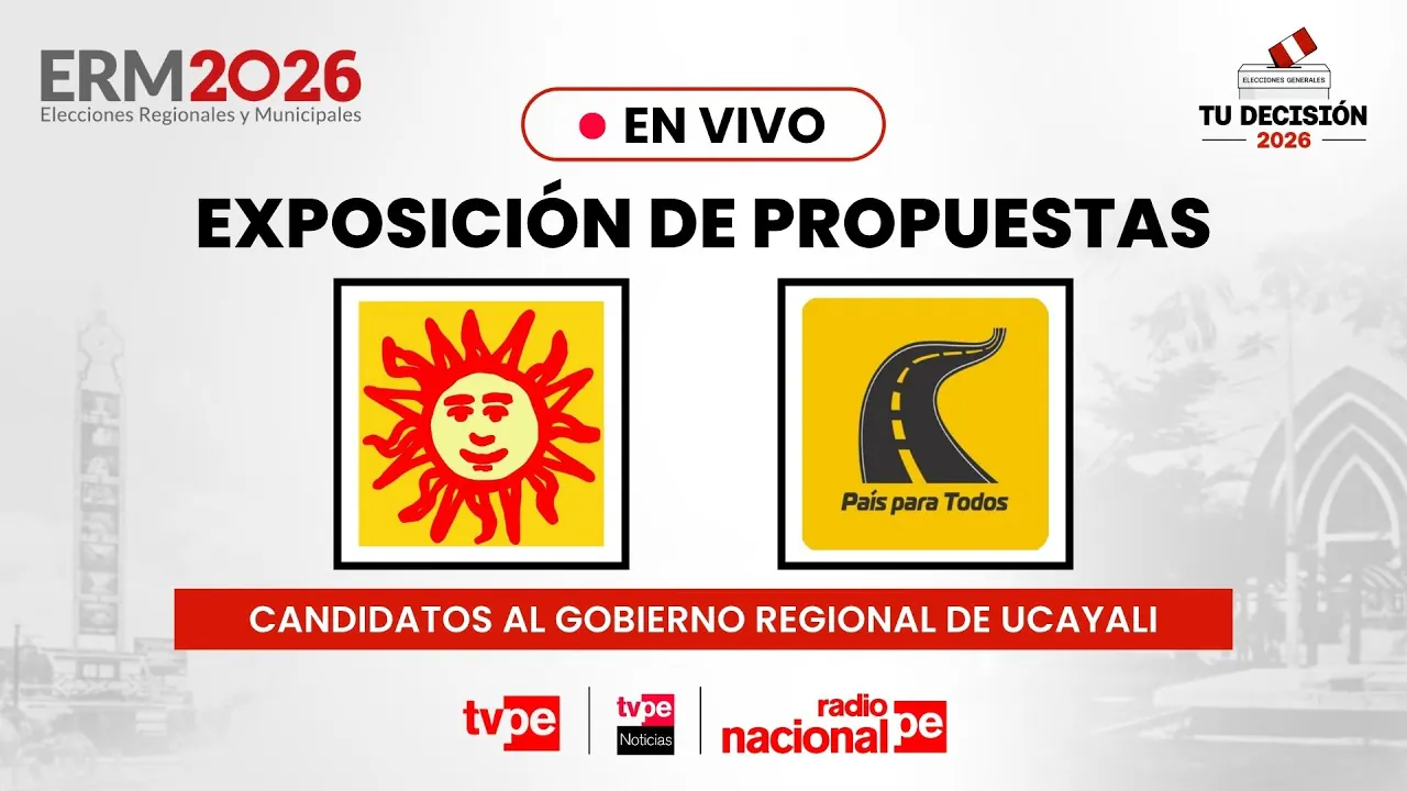 Reproducir: Candidatos gobierno regional de Ucayali:Partido del Buen Gobierno y País para Todos|Tu Decisión 2026