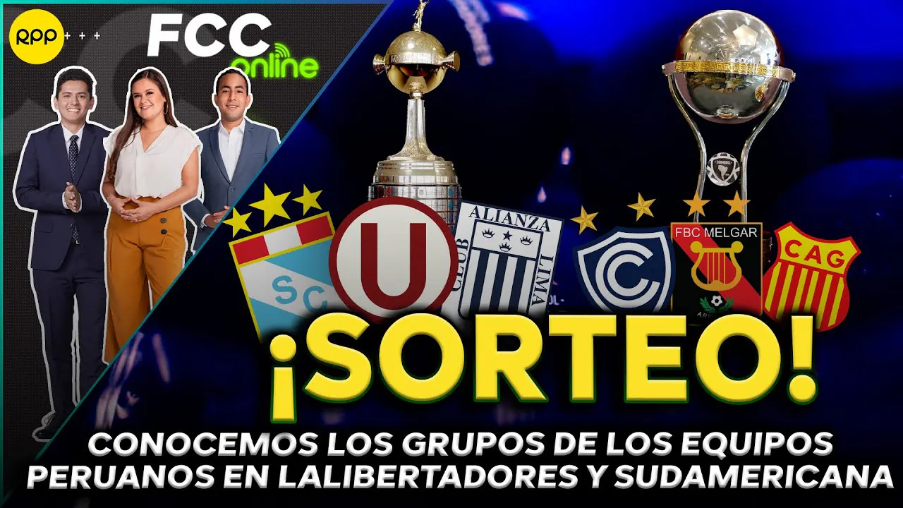 Reproducir: #ENVIVO CONOCEMOS LOS GRUPOS DE LOS PERUANOS EN LA LIBERTADORES Y SUDEMERICANA #FCCONLINE