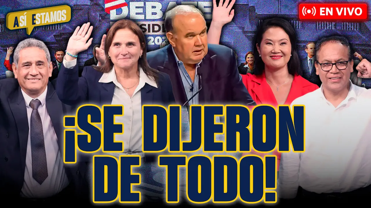 Reproducir: 🚨#ENVIVO | ¡FUERTES CRUCES EN LA 5TA JORNADA DEL DEBATE PRESIDENCIAL! #ASÍESTAMOS