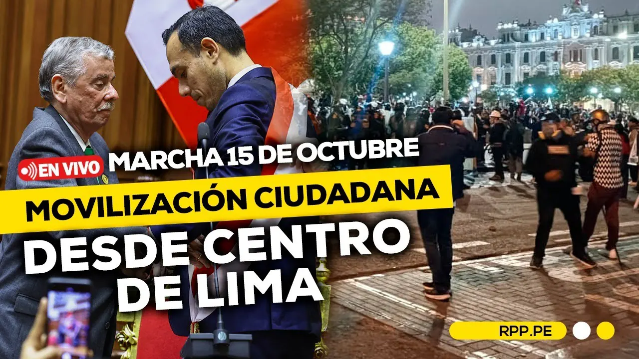 Reproducir: 🚨#ENVIVO | Movilización nacional: manifestantes se reúnen en Plaza San Martín