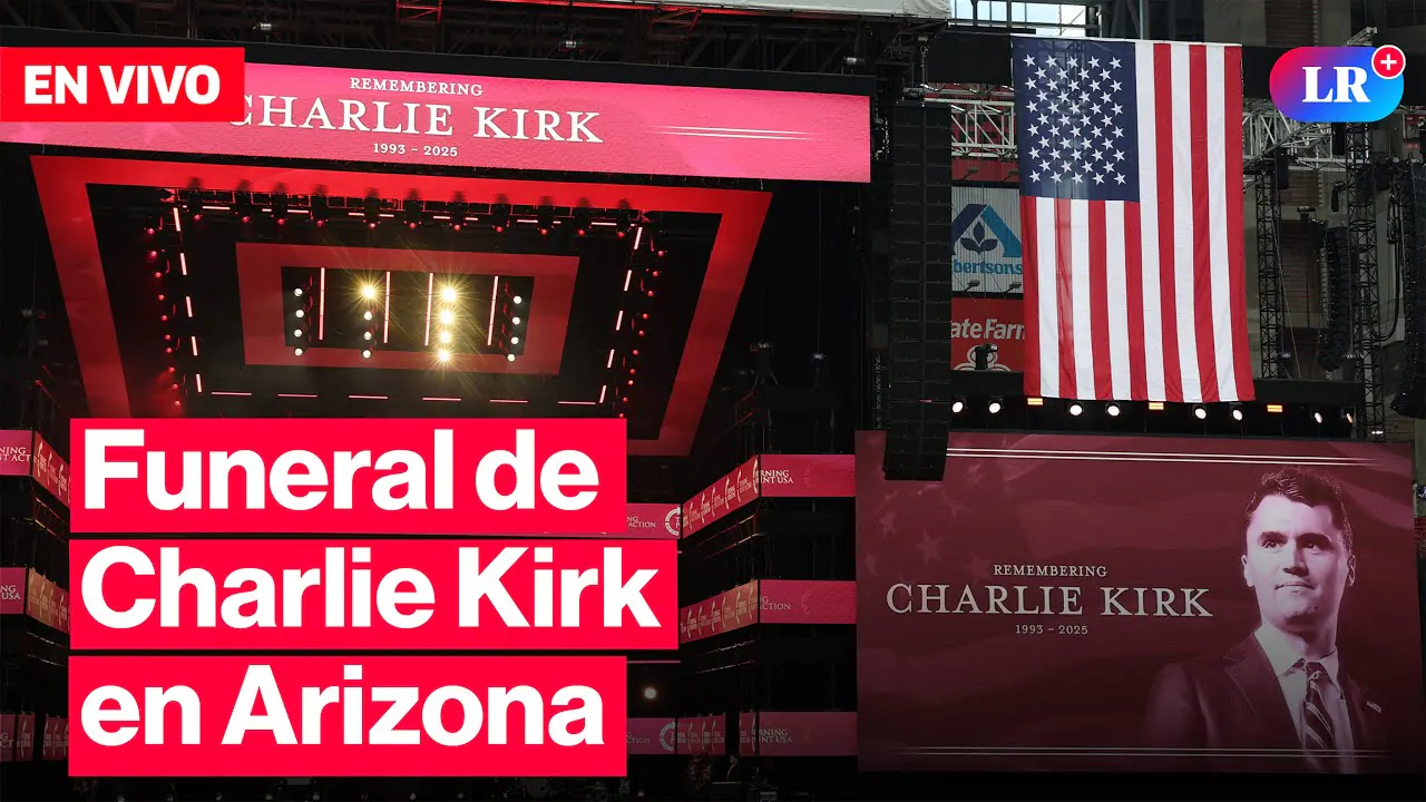 Reproducir: 🔴FUNERAL de CHALIE KIRK: DONALD TRUMP lidera memorial en Arizona | #LR