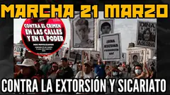 MARCHA 21 DE MARZO CONTRA LA CRIMINALIDAD YLA EXTORSIÓN / CENTRO DE LIMA