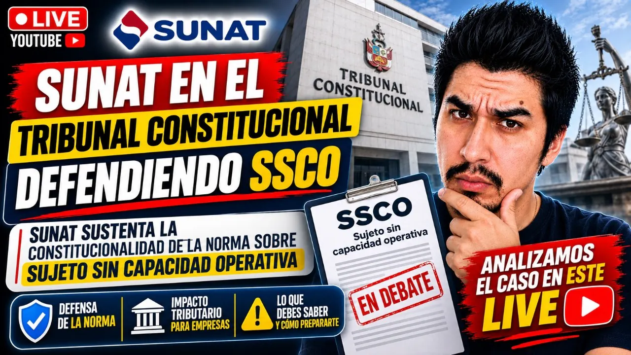 Reproducir: SUNAT EN EL TRIBUNAL CONSTITUCIONAL DEFENDIENDO SSCO