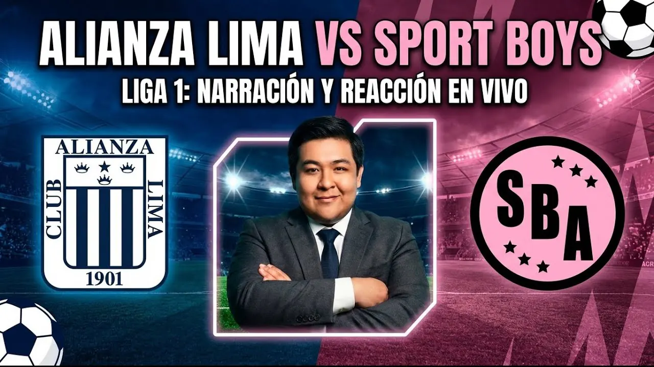 Reproducir: 🔴 Alianza Lima vs Sport Boys EN VIVO por la fecha 4 del Torneo Apertura 2026 de Liga1 | REACCIONES