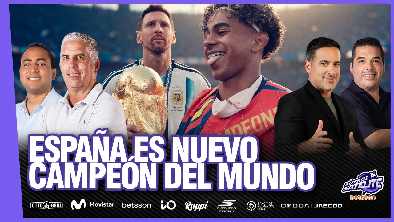 Reproducir: TENEMOS CAMPEÓN: ESPAÑA SE LLEVÓ LA COPA DEL MUNDO  | VOLVIÓ EL FÚTBOL PERUANO #FÚTBOLSATÉLITE