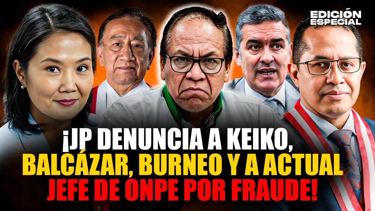 Reproducir: #EnVivo Juntos por el Perú denuncia a Keiko, Balcázar, Burneo y Corvetto por “fraude”
