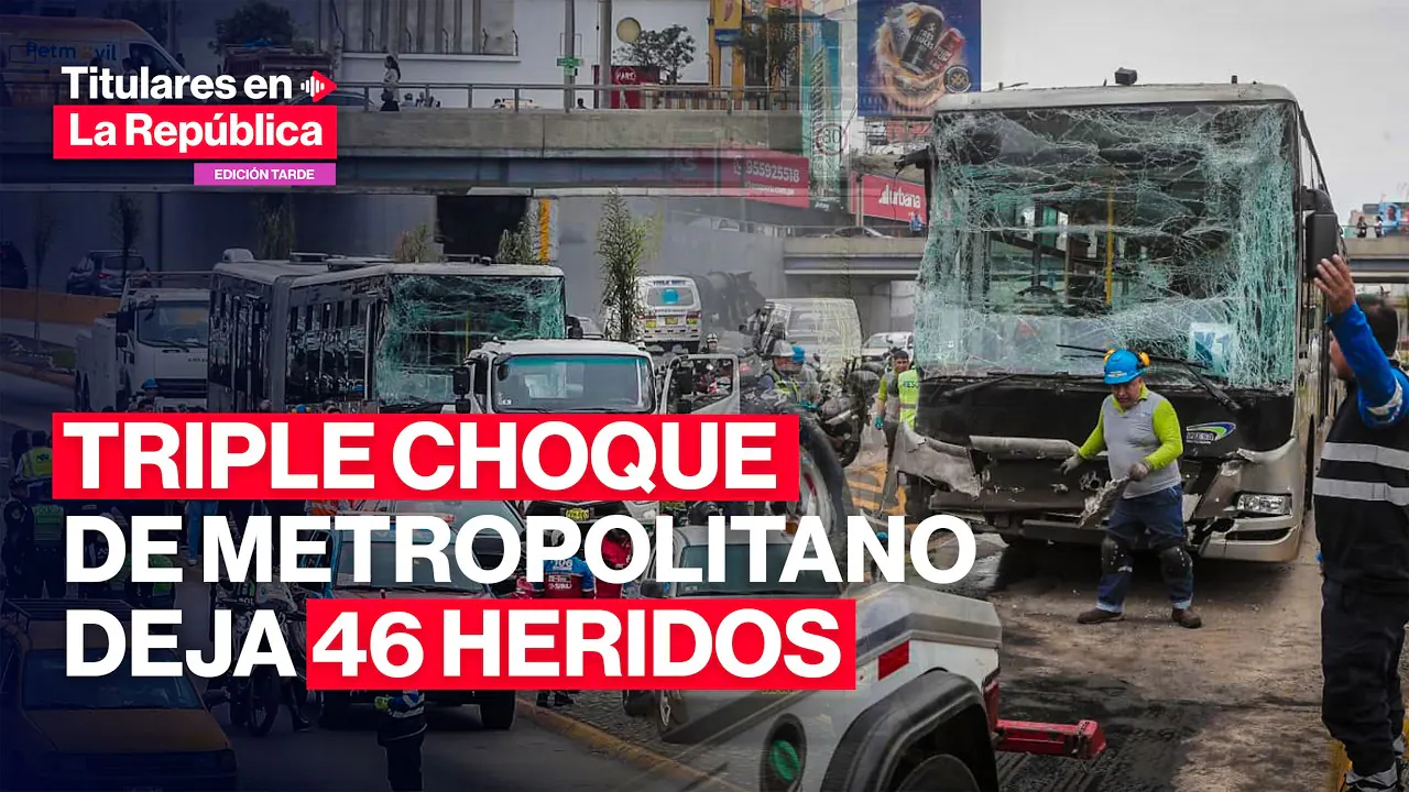 Reproducir: 🔴🚨 TRIPLE CHOQUE entre buses del METROPOLITANO deja 46 HERIDOS en Miraflores | #TLR