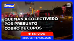 Los Olivos: queman a colectivero en su vehículo por presunto cobro de cupos | Las Noticias por RPP