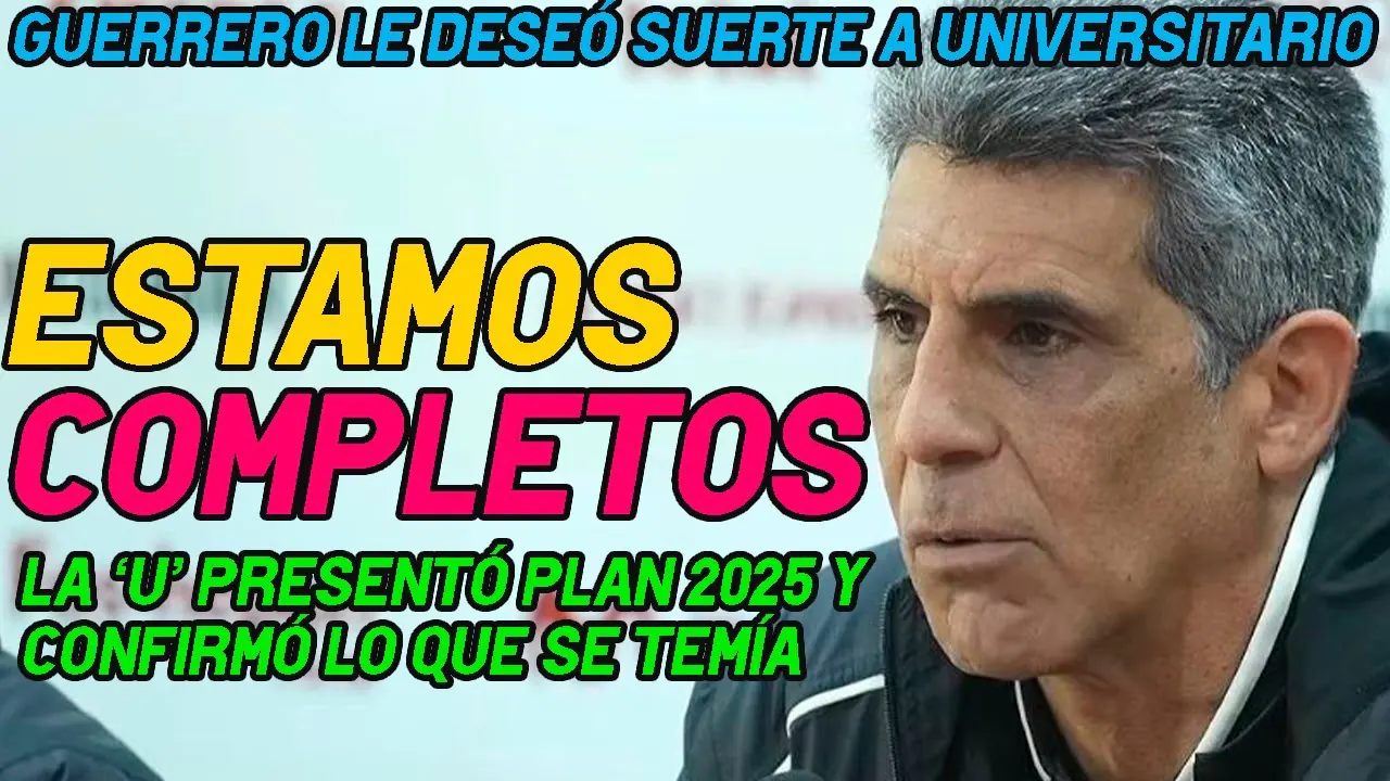 Reproducir: VELAZCO CONFIRMA QUE 'U' NO IRÁ CON 1190 / CARRILLO, BAJA EN SELECCIÓN / EL DRAMA DE PALMEIRAS