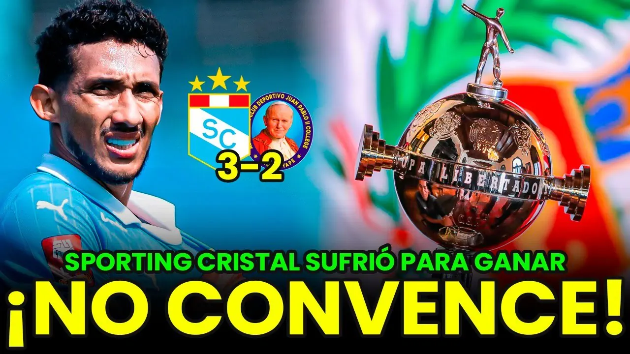 Reproducir: 🔴 #ENVIVO |CRISTAL GANÓ 3-2 A JUAN PABLO II PERO NO CONVENCE | FINAL DE LA LIBERTADORES SERÁ EN PERÚ
