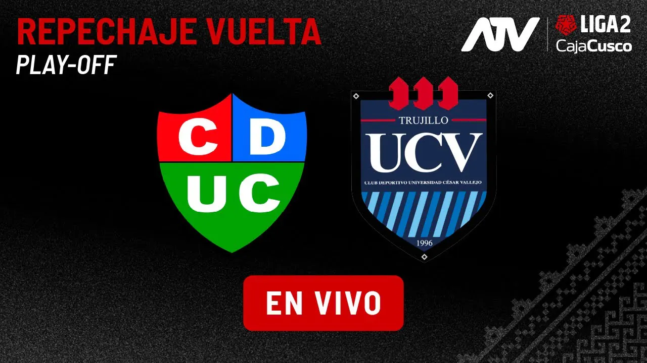Reproducir: 🔴EN VIVO | LIGA 2 - REPECHAJE VUELTA | UNIÓN COMERCIO VS UNIVERSIDAD CÉSAR VALLEJO | #ATVDEPORTES