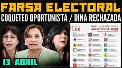 JNE APRUEBA 43 PARTIDOS PARA ELECCIONES 2026 / RECHAZO TOTAL A DINA BOLUARTE / PARO EN MAYO - 13 ABR