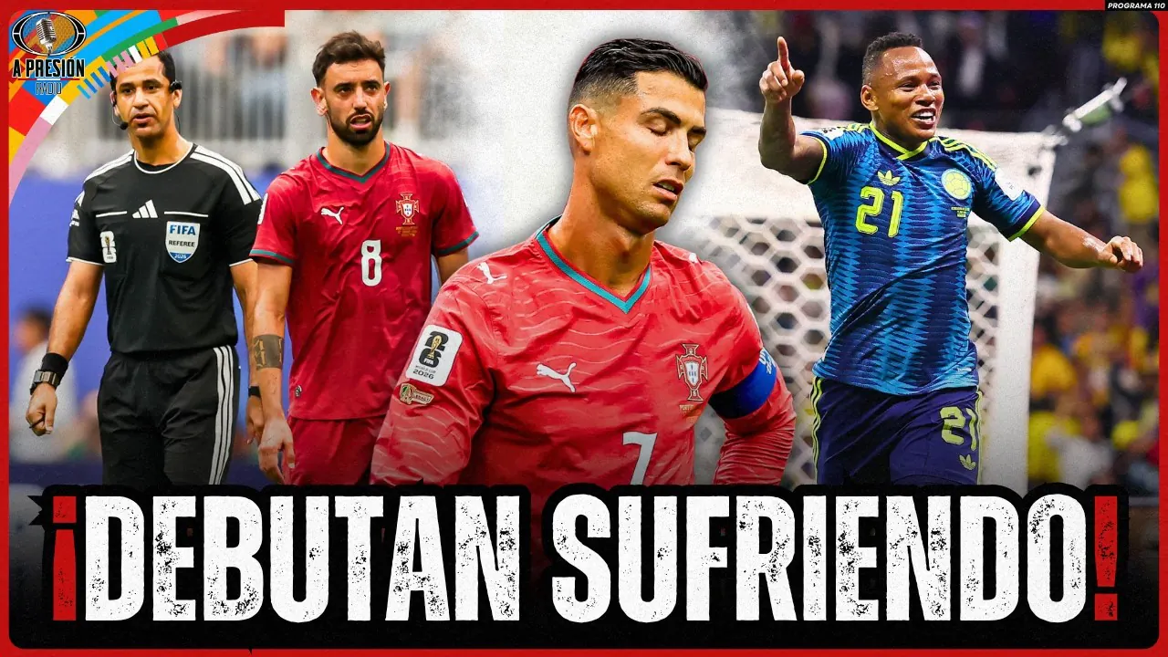 Reproducir: CRISTIANO RONALDO CUESTIONADO POR EMPATE DE PORTUGAL | COLOMBIA GANA SUFRIENDO EN SU DEBUT