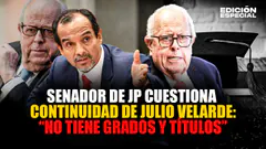 #EnVivo Senador de JP cuestiona continuidad de Julio Velarde en el BCR: "no tiene grados y titulos"