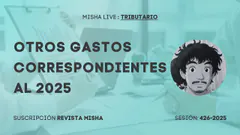 OTROS GASTOS CORRESPONDIENTES AL 2025