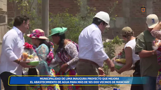 Inauguración de 55 pilones de agua en Manchay | 24 de setiembre