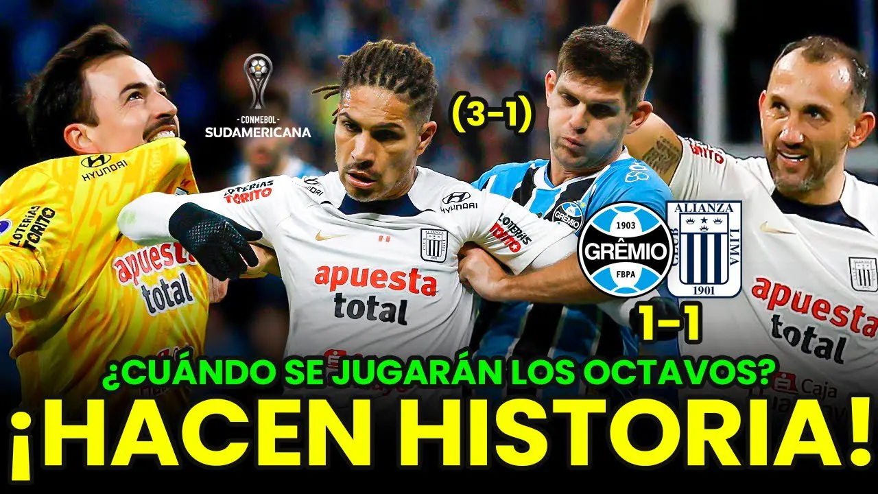 Reproducir: ALIANZA LIMA SUPERÓ A GREMIO Y CLASIFICÓ A LOS OCTAVOS DE FINAL DE LA COPA SUDAMERICANA 2025