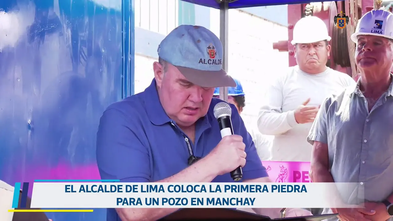 Reproducir: Colocación de la primera piedra para pozos de agua en Manchay. 24 de marzo.