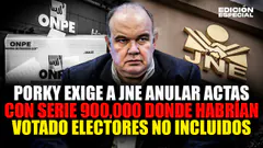 #EnVivo Rafael López Aliaga exige al JNE anular las actas serie 900,000