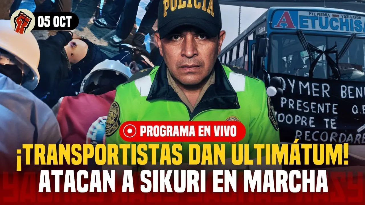Reproducir: PARO TOTAL DEL TRANSPORTE | SOLIDARIDAD: POLICÍA descarga contra MANIFESTANTE en PROTESTA - 05 OCT