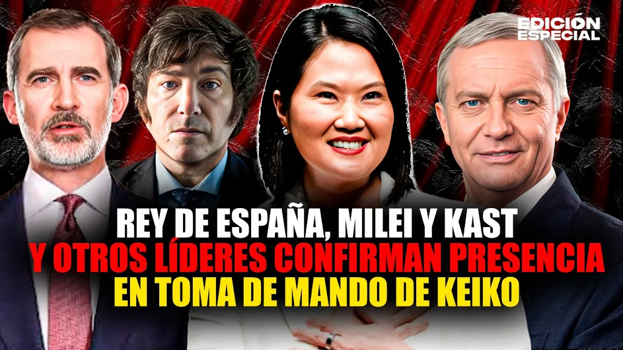 Reproducir: #EnVivo Canciller confirma presencia de  Milei,  Kast y otros presidentes en toma de mando de Keiko