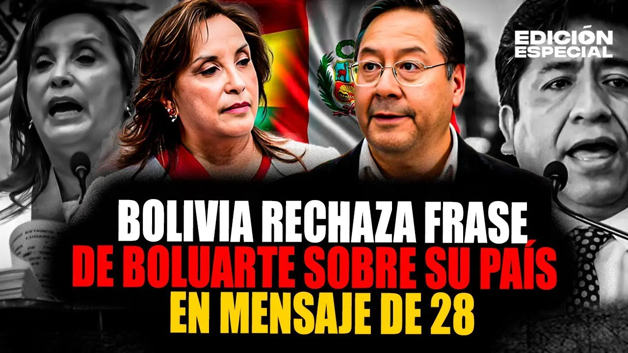 Reproducir: #EnVivo Dina Boluarte: Pdte. de Bolivia rechaza frase sobre su país en mensaje a la nación de 28