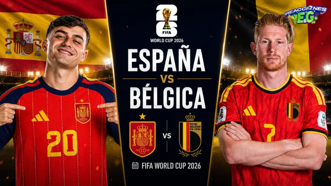 Reproducir: [REACCION] ESPAÑA VS BÉLGICA REACCIÓN  EN VIVO | COPA DEL MUNDO 2026