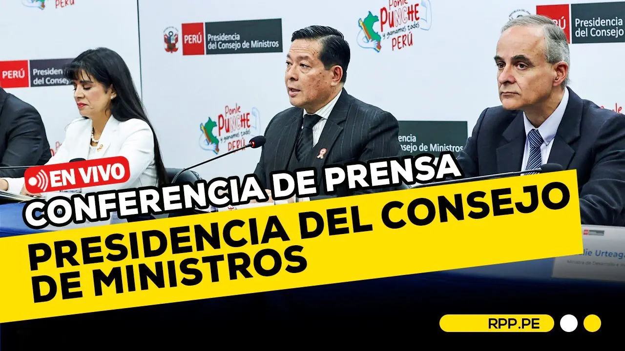 Reproducir: 🔴 #ENVIVO | CONFERENCIA DE PRENSA PCM: ANUNCIOS TRAS CONSEJO DE MINISTROS #RPPESPECIALES