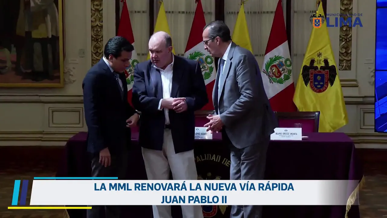 Reproducir: Presentación de la nueva vía rápida Juan Pablo II. 19 de marzo.