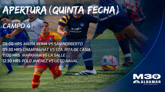 Fútbol ¡EN VIVO! - - MASTER 30 INTERCOLEGIOS