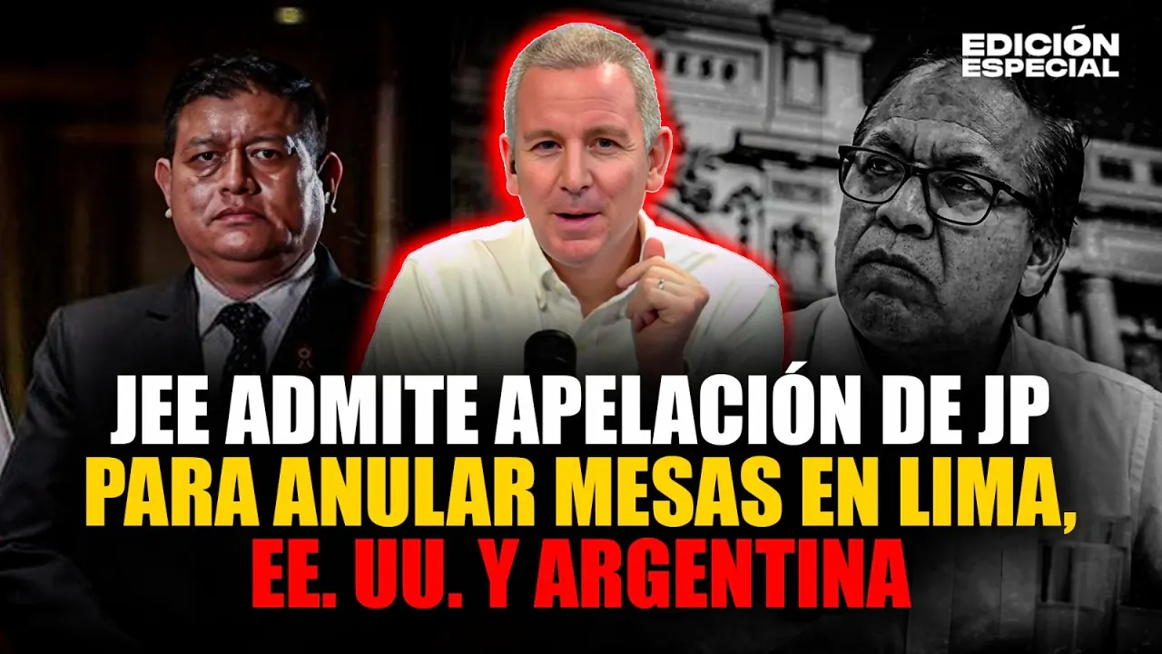 Reproducir: #EnVivo JP insiste en anular las mesas de Lima, Estados Unidos y Argentina