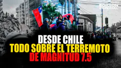 #EnVivo Terremoto de magnitud 7.5 en Chile mantiene estado de precaución zona costera y región sur