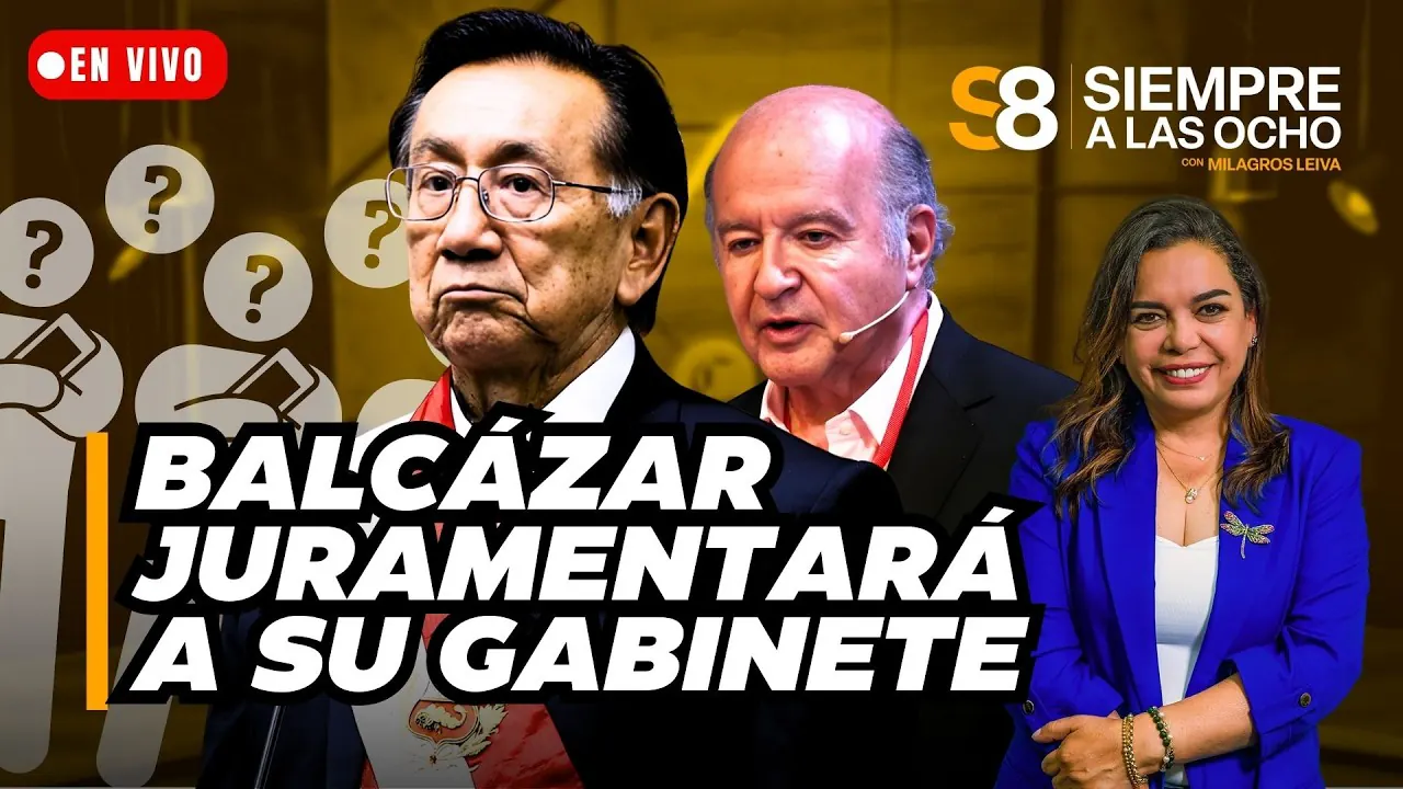 Reproducir: 🟡 BALCÁZAR JURAMENTA HOY A SU NUEVO GABINETE: EXPECTATIVAS Y TENSIÓN POLÍTICA | Siempre a las ocho