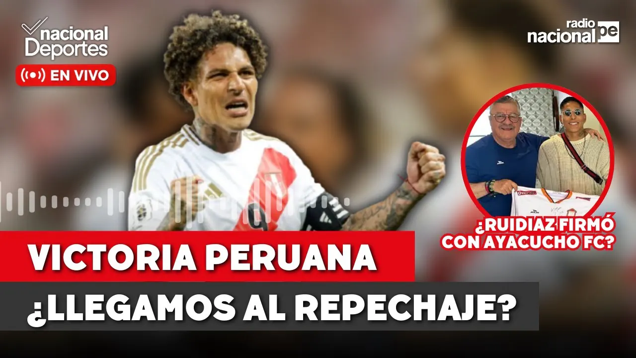 Reproducir: Radio Nacional EN VIVO: Nacional Deportes 21/03/25 | PERÚ cerca del REPECHAJE | RUIDIAZ y AYACUCHO