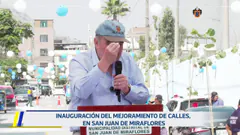 Inauguración de obra en San Juan de Miraflores. 6 de mayo.