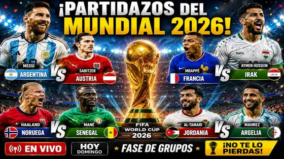 ARGENTINA VS. AUSTRIA, FRANCIA VS. IRAK, NORUEGA VS. SENEGAL Y JORDANIA VS. ARGELIA