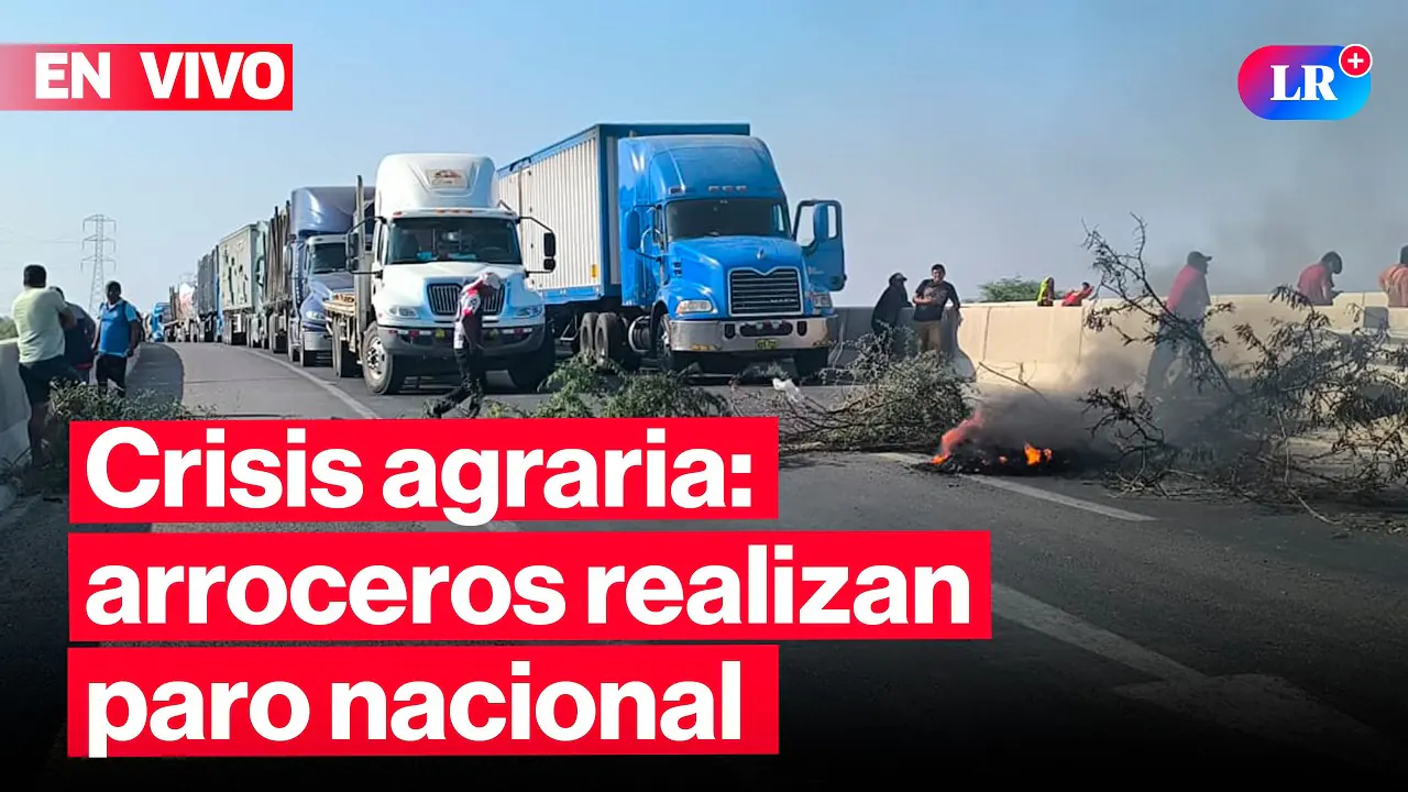 Reproducir: 🔴Crisis agraria: arroceros realizan paro nacional indefinido | #EnVivoLR