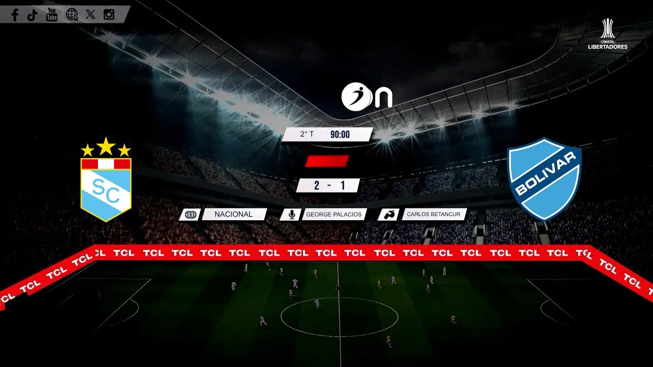 Reproducir: Sporting Cristal vs Bolivar por RADIO OVACION 🔴 #ENVIVO | COPA LIBERTADORES