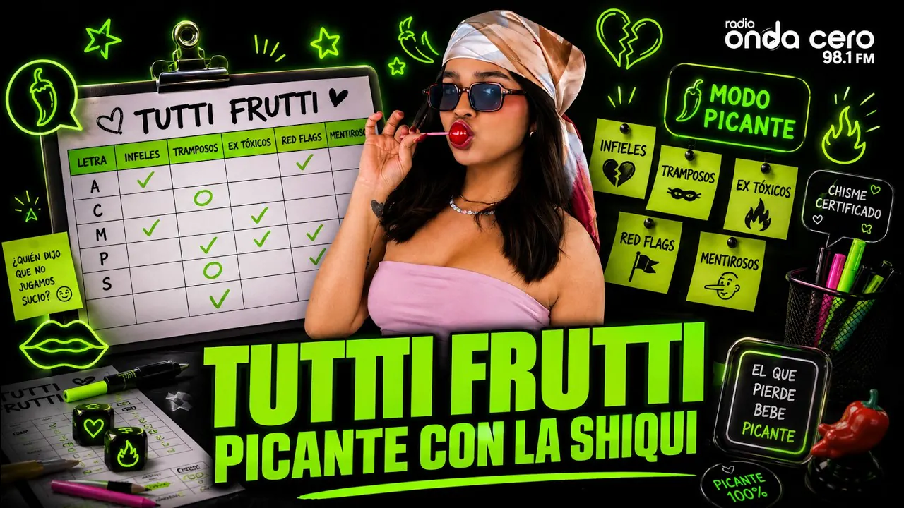 Reproducir: 🔥JUGUEMOS UN TUTTI FRUTTI PICANTE CON LA SHIQUI💔🫦 - Latina Foreva - Radio Onda Cero