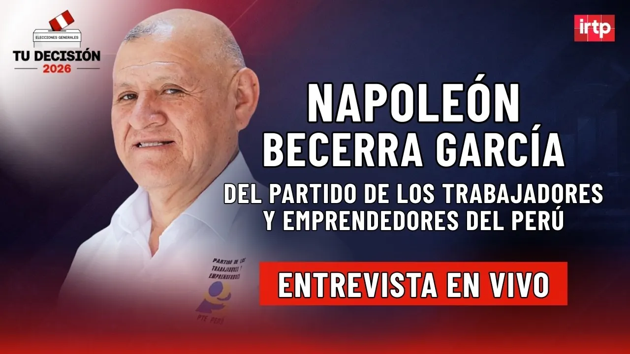 Reproducir: Entrevista a Napoleón Becerra del PTE | "Tu decisión 2026" por TVPerú Noticias