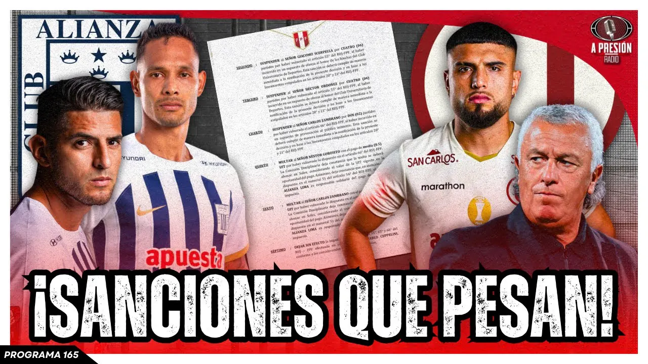 Reproducir: ¡SUSPENDIDOS DE LUJO! ’U’ y Alianza PAGAN CARO sus excesos