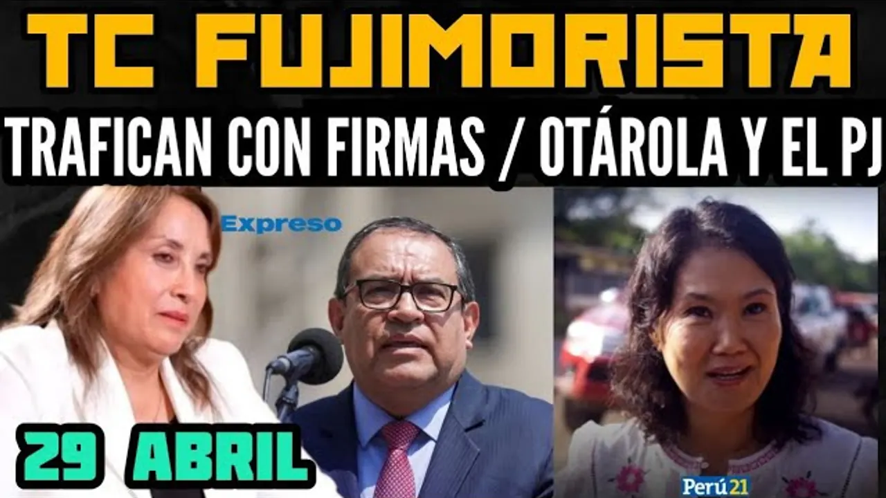 Reproducir: TRIBUNAL CONSTITUCIONAL DE LA DIKTADUR4 / PEDRO CASTILLO  EN INSURGENCIA / FIRMAS FALSAS - 29 ABRIL