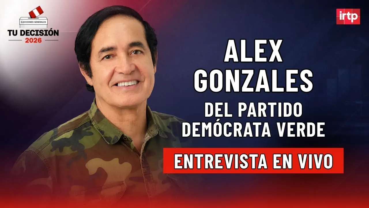 Reproducir: Entrevista a Alex Gonzales de Demócrata Verde | "Tu decisión 2026" por TVPerú Noticias EN VIVO