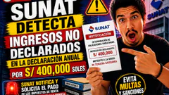 SUNAT DETECTA ingresos no declarados por S/ 400,000 soles