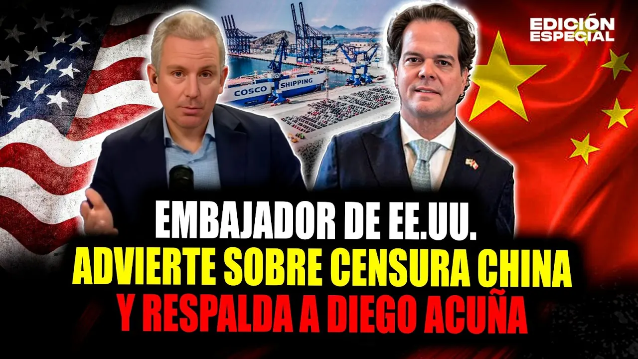 Reproducir: #EnVivo Embajador de EE.UU. respalda a Diego Acuña y advierte sobre censura china