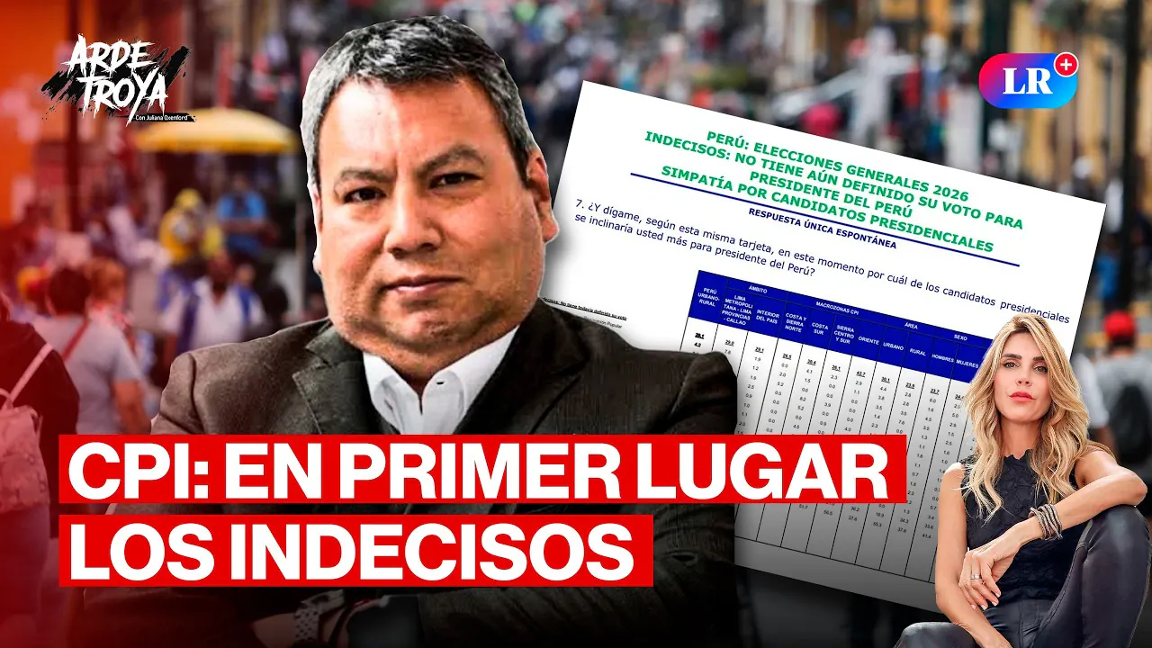 Reproducir: OMAR CASTRO (CPI): EL PESO DE LAS REGIONES Y EL 20.8% DE INDECISOS | ARDE TROYA CON JULIANA OXENFORD