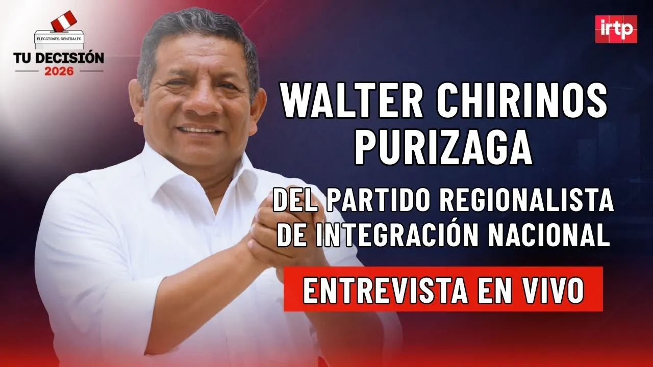 Reproducir: Entrevista a Walter Chirinos Purizaga del PRIN | "Tu decisión 2026" por TVPerú Noticias EN VIVO