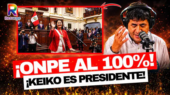 KEIKO FUJIMORI ES LA VIRTUAL PRESIDENTA DEL PERÚ, SEGÚN RESULTADO OFICIAL DE ONPE
