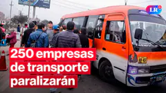 PARO DE TRANSPORTE: en Lima y Callao este 15 de enero | #EnVivoLR