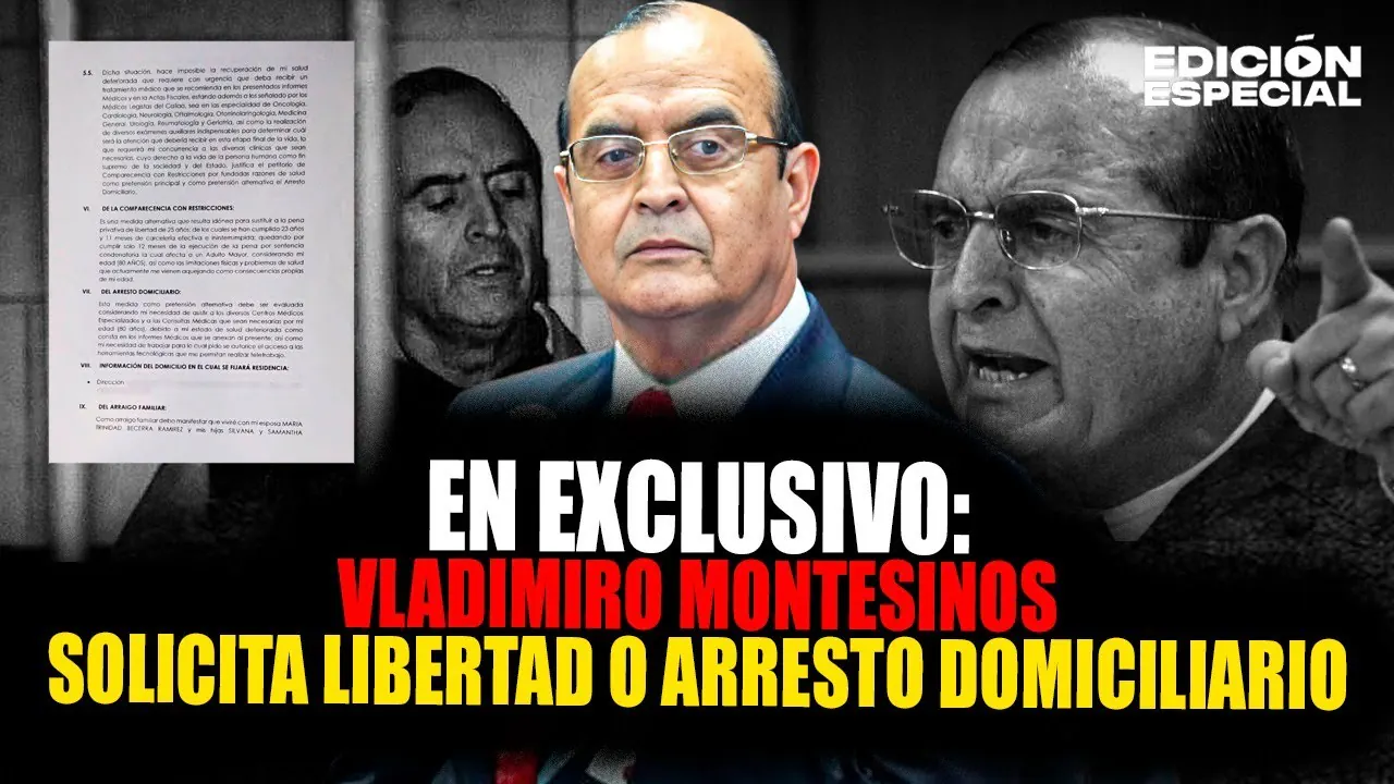 Reproducir: #EnVivo Exclusivo: Vladimiro Montesinos solicita libertad o arresto domiciliario